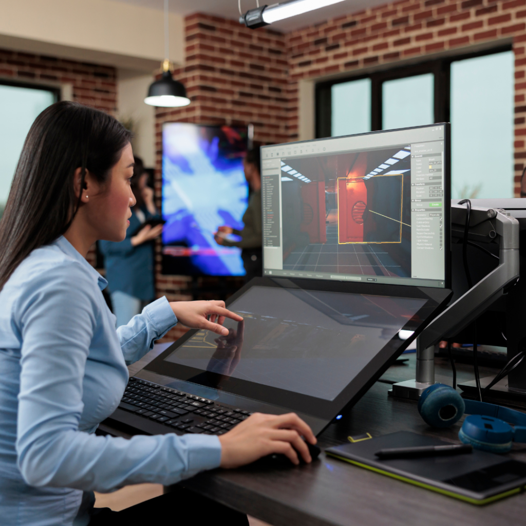 computadora en un escritorio